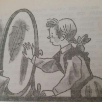 Простые рисунки к сказке «Королевство кривых зеркал» карандашом